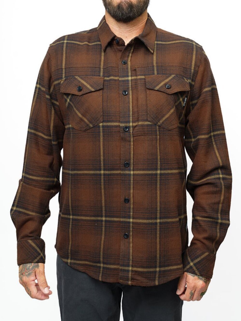 Off The Grid Surplus Destroyer Flannel - Burnt Brown